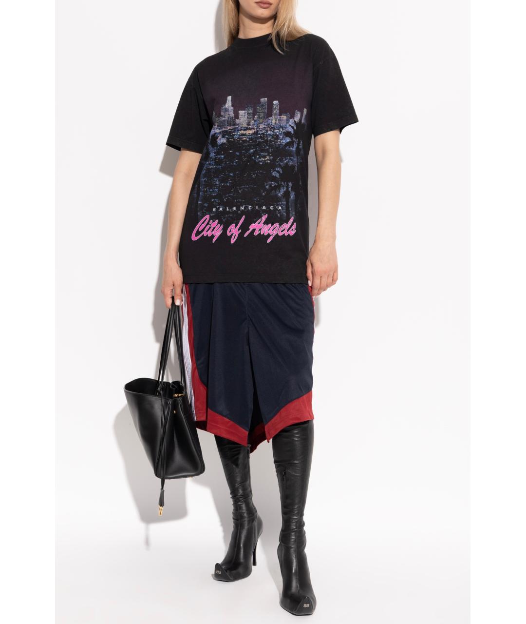 BALENCIAGA Черные кожаные ботфорты, фото 5