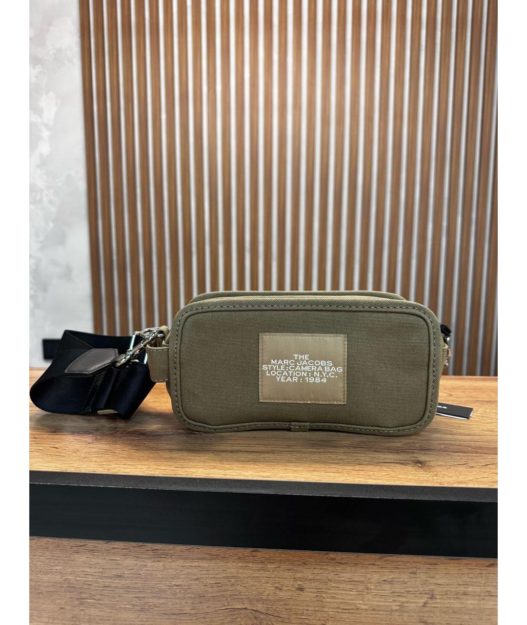 MARC JACOBS Хаки тканевая сумка через плечо, фото 3