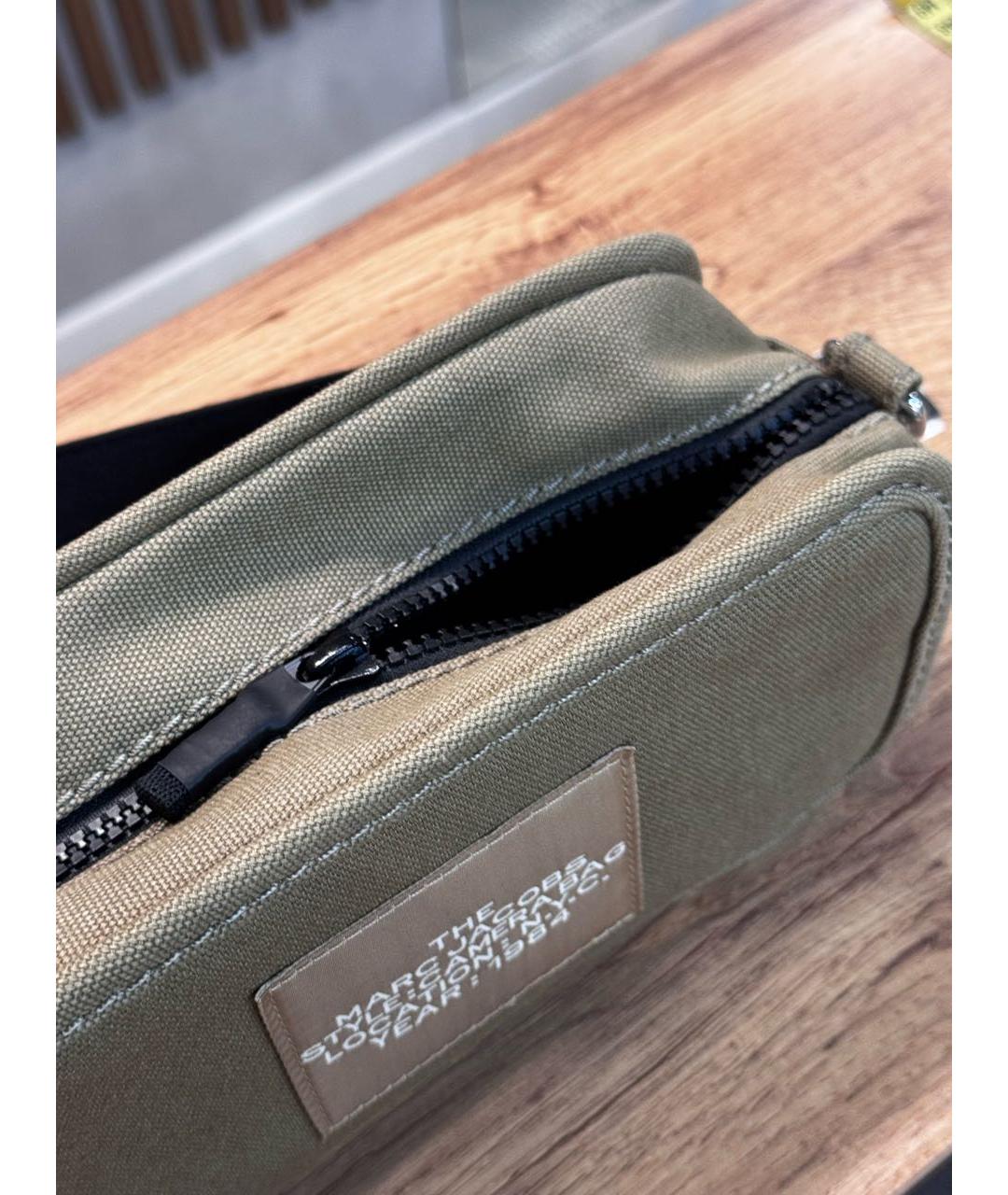 MARC JACOBS Хаки тканевая сумка через плечо, фото 4