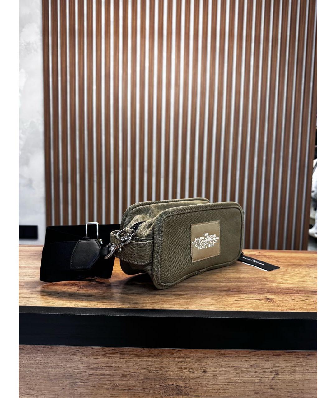 MARC JACOBS Хаки тканевая сумка через плечо, фото 2