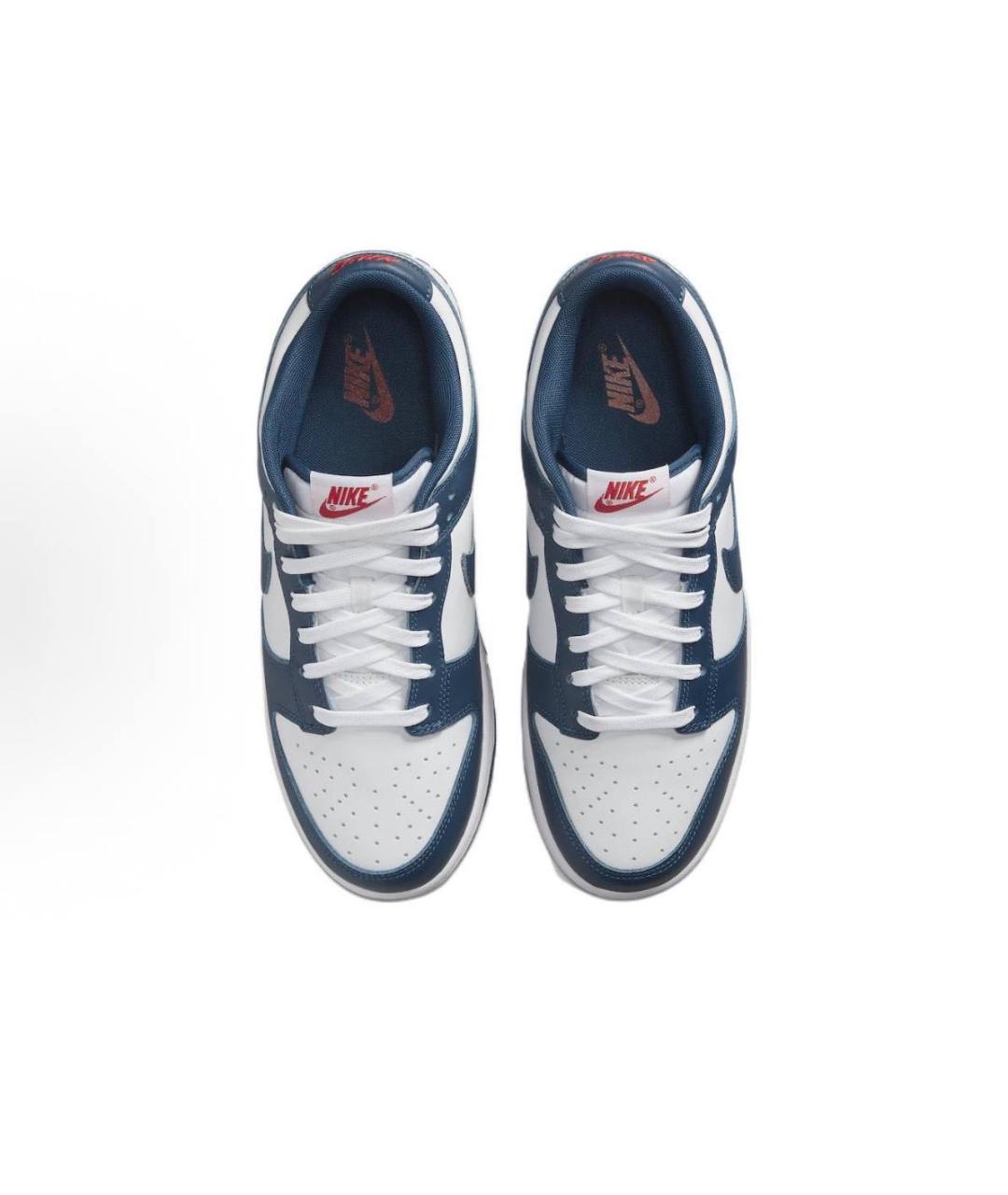 NIKE Синие кожаные низкие кроссовки / кеды, фото 3