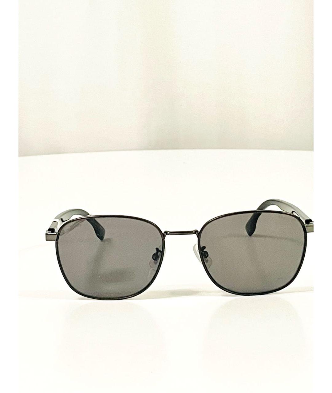 HUGO BOSS Серые металлические солнцезащитные очки, фото 7