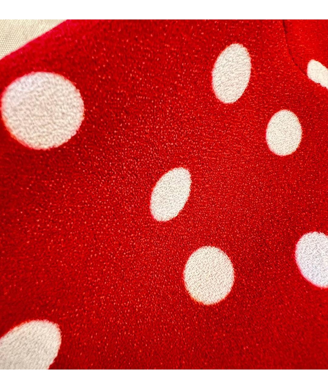 DOLCE&GABBANA Красное креповое коктейльное платье, фото 6