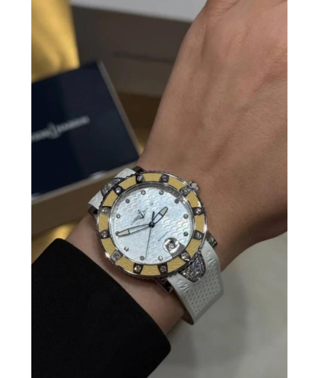 Ulysse Nardin Белые металлические часы, фото 5