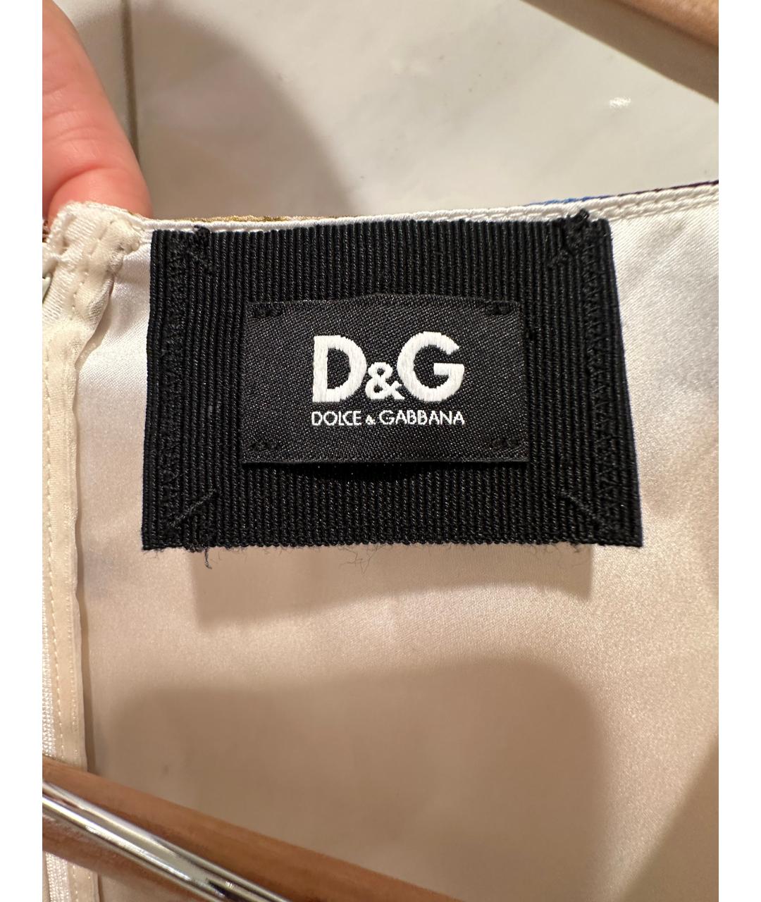 DOLCE&GABBANA Шелковое коктейльное платье, фото 5