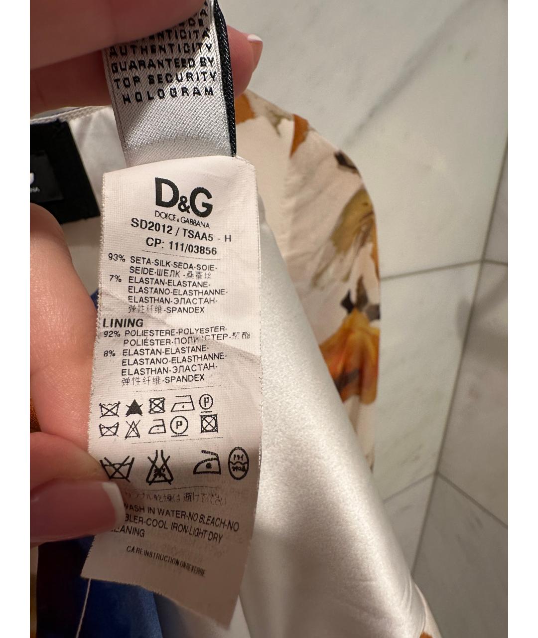 DOLCE&GABBANA Шелковое коктейльное платье, фото 6