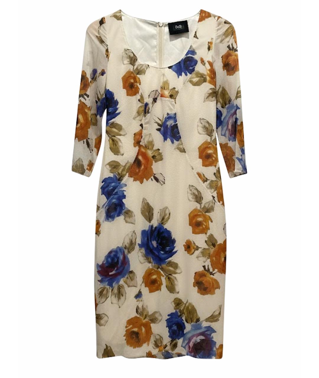 DOLCE&GABBANA Шелковое коктейльное платье, фото 1