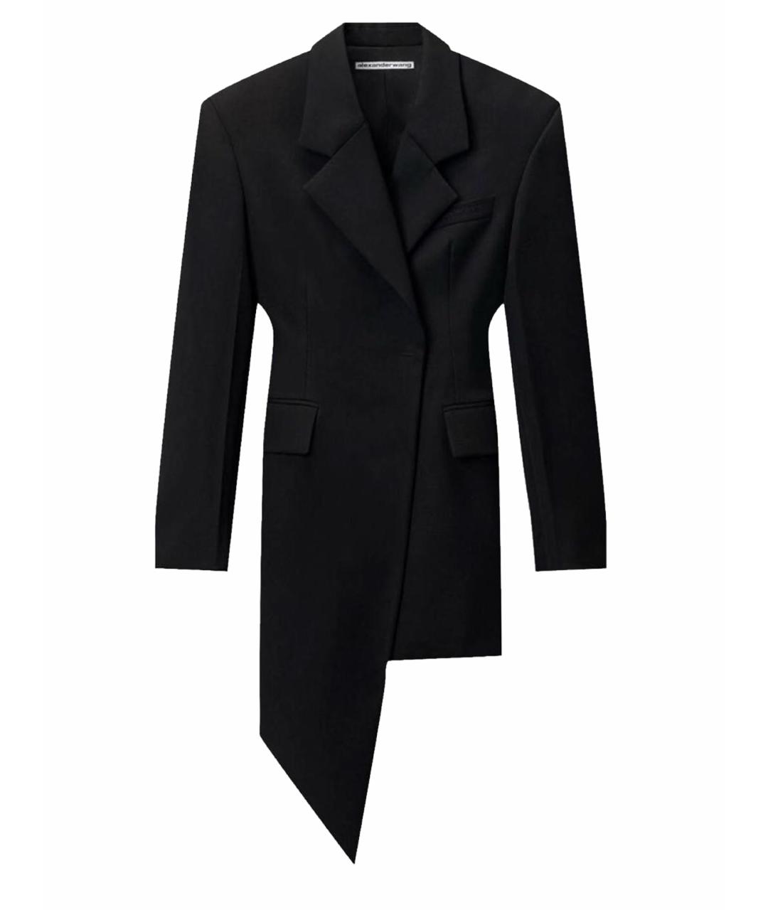 ALEXANDER WANG Черное хлопковое платье, фото 1