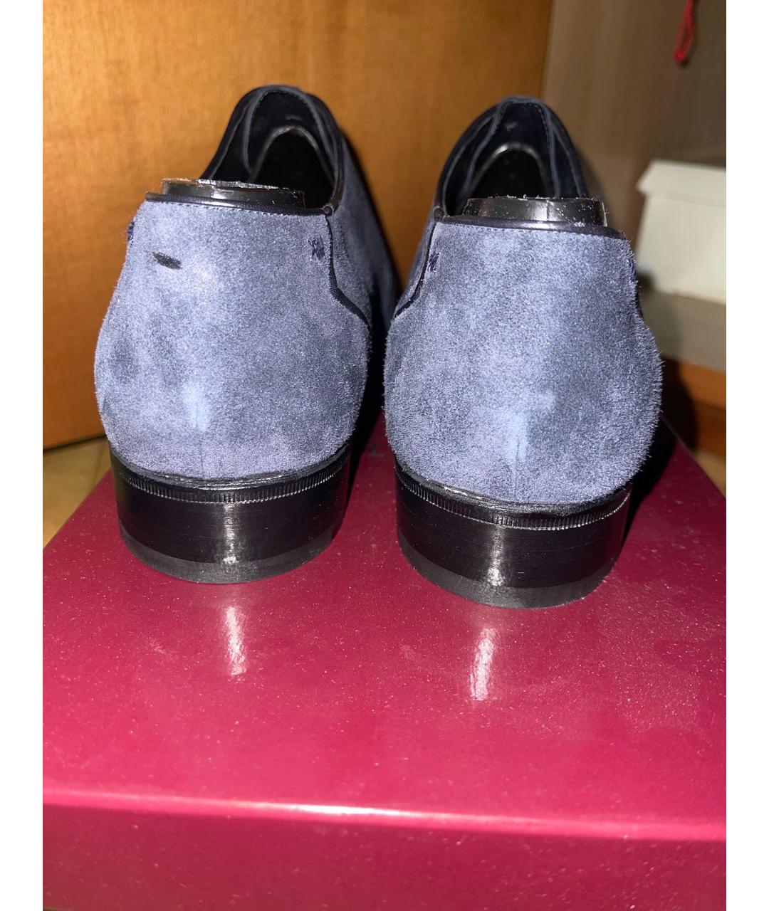 ARTIOLI Темно-синие замшевые туфли, фото 4