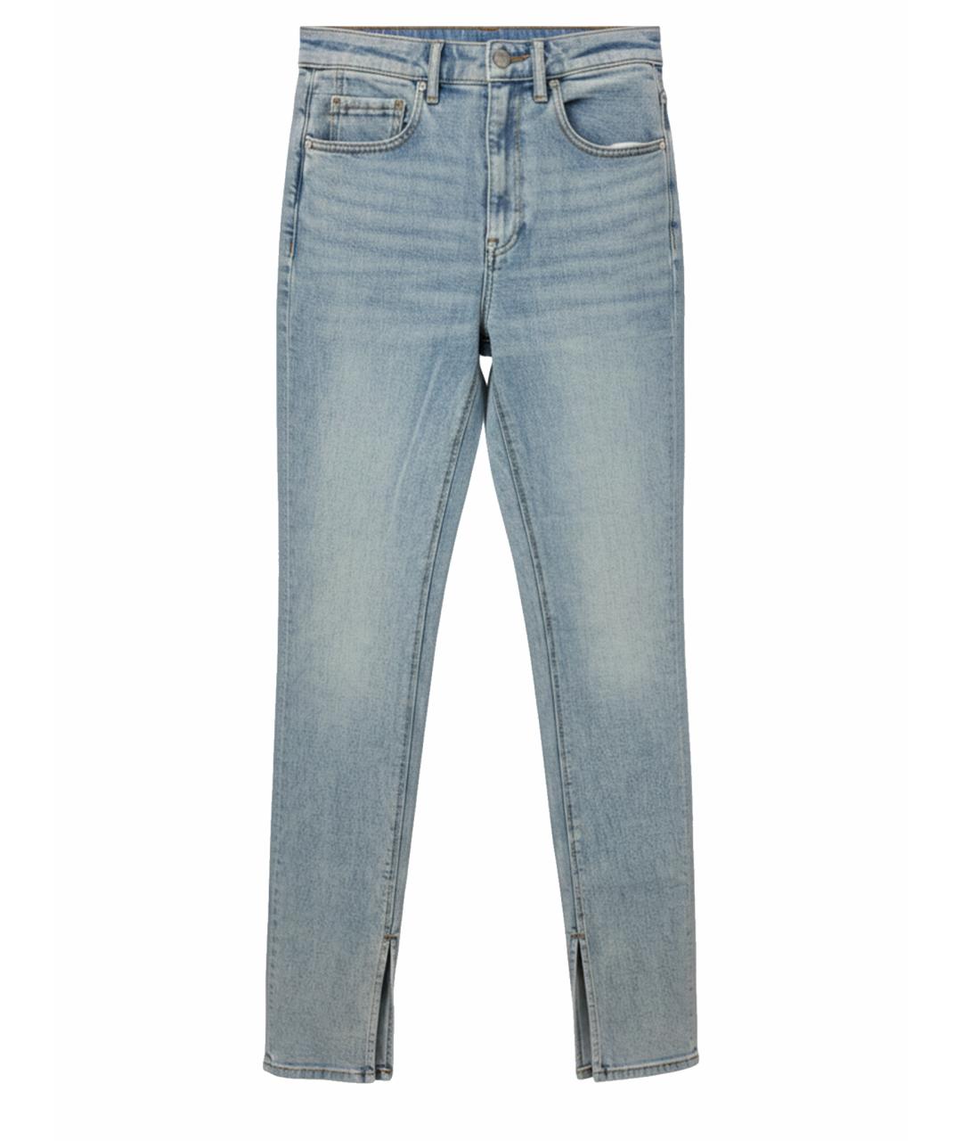 ALEXANDER WANG Голубые хлопковые джинсы слим, фото 1