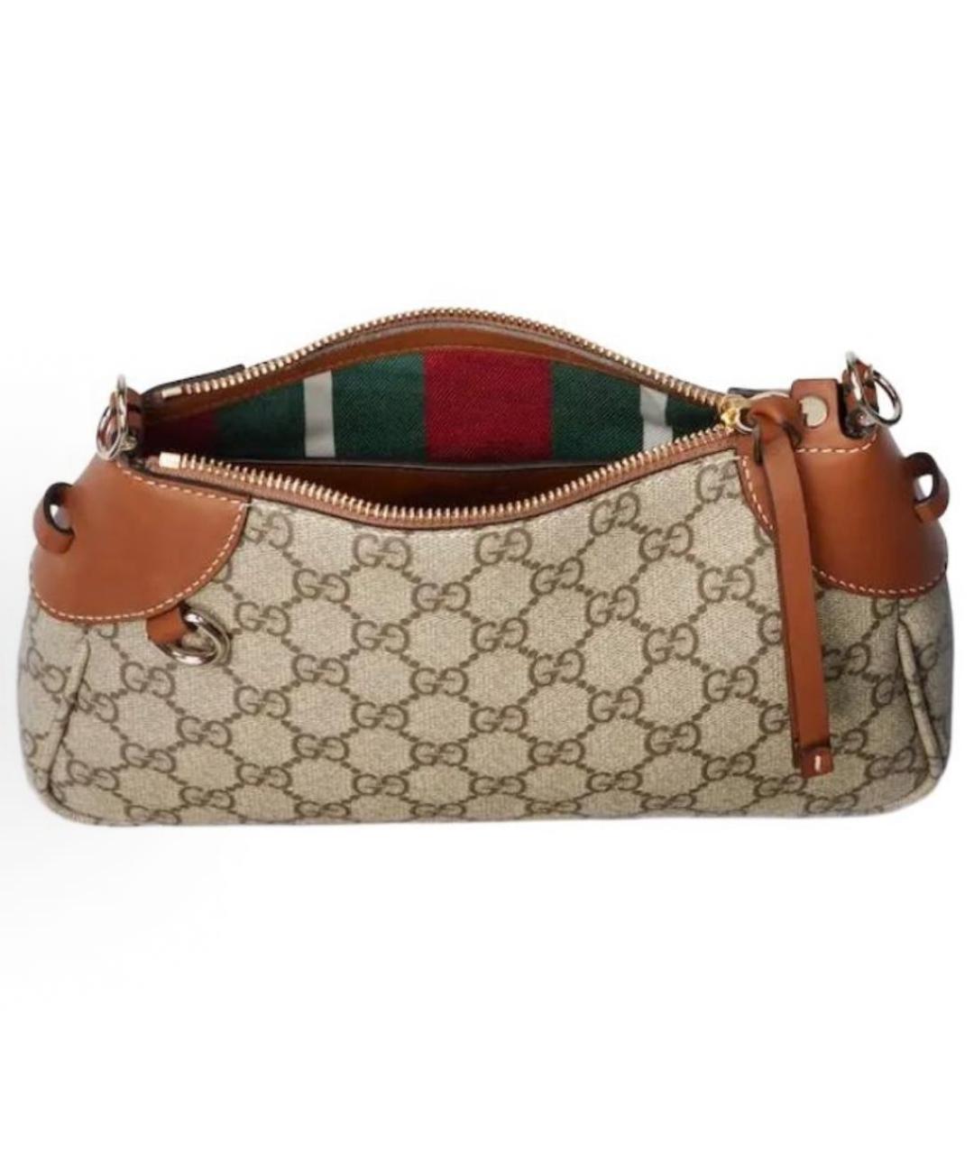 GUCCI Бежевая сумка с короткими ручками, фото 4