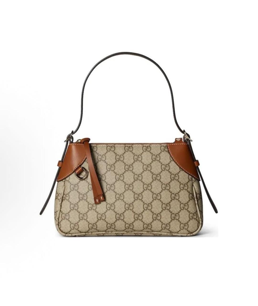 GUCCI Бежевая сумка с короткими ручками, фото 5