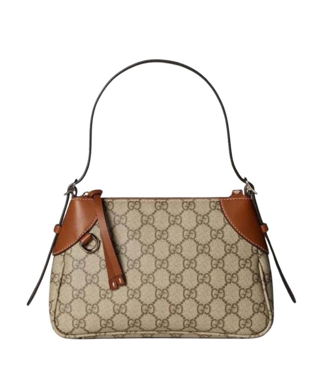 GUCCI Бежевая сумка с короткими ручками, фото 1