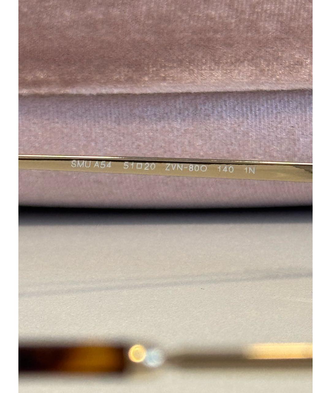 MIU MIU Синие металлические солнцезащитные очки, фото 8