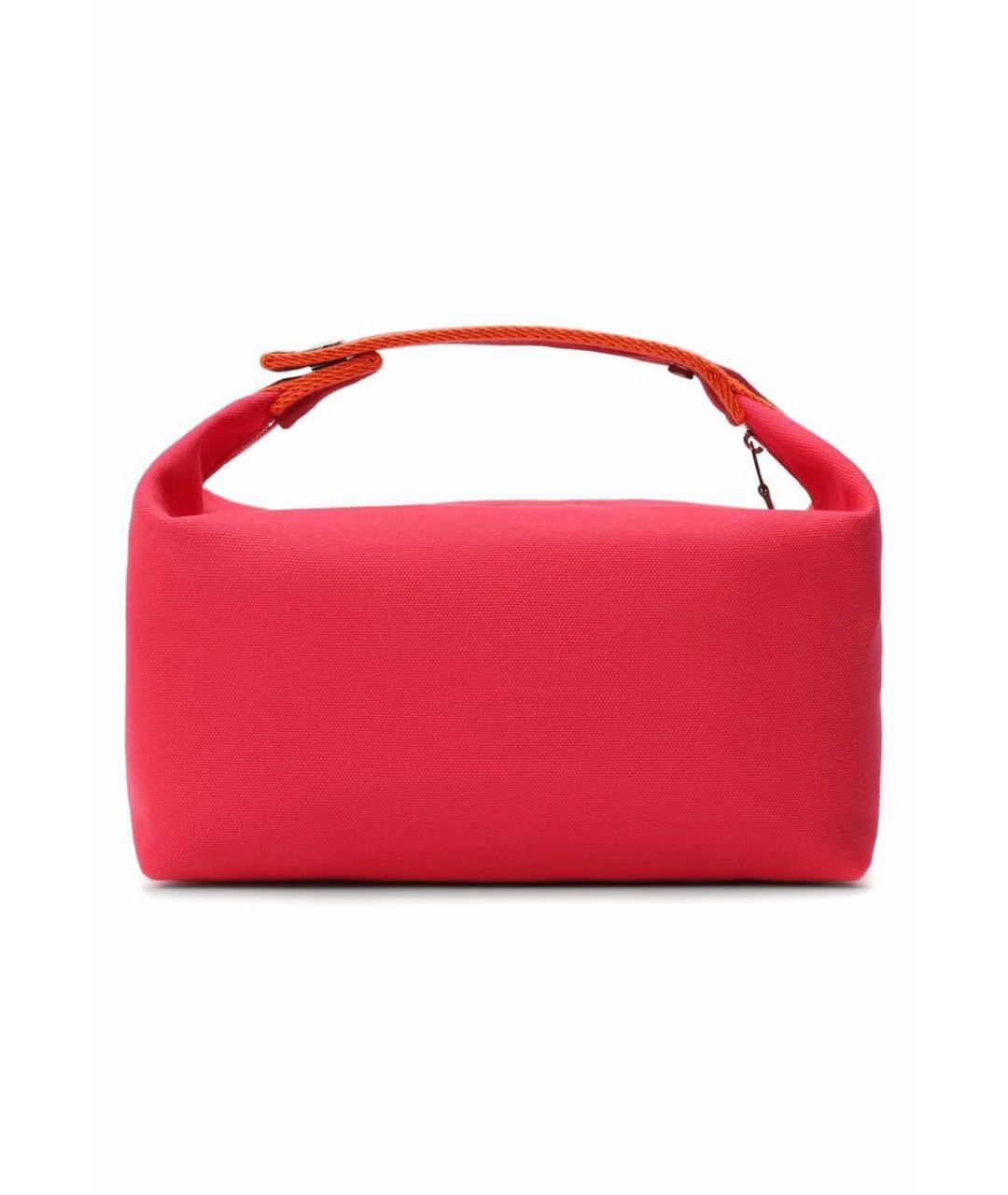 HERMES Розовая хлопковая косметичка, фото 2