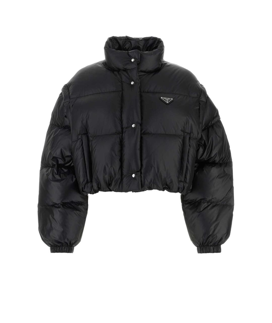 PRADA Черный синтетический пуховик, фото 1