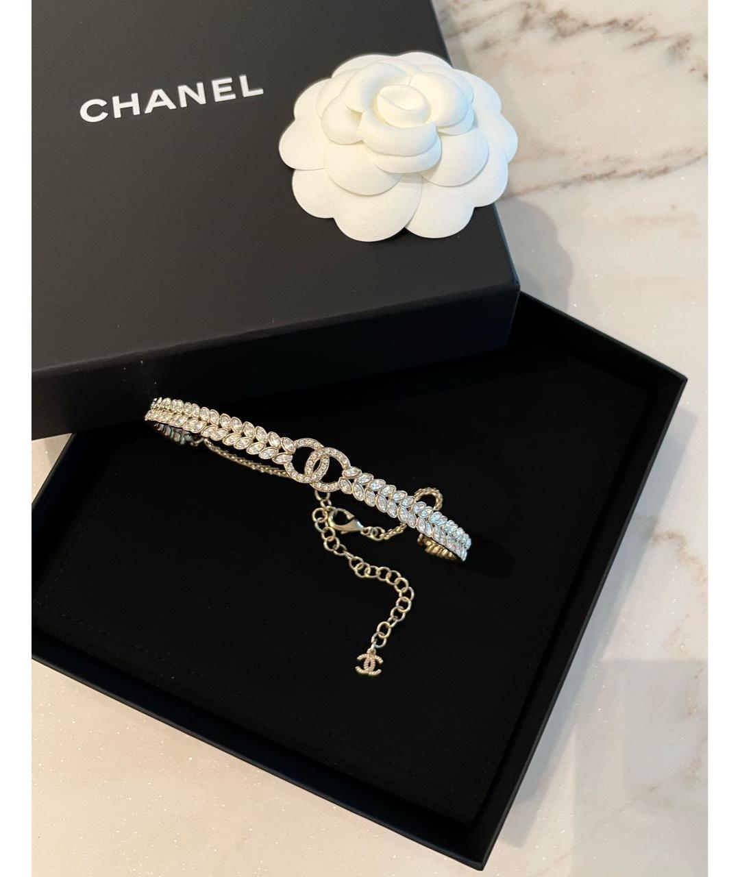 CHANEL Золотое металлическое колье, фото 2