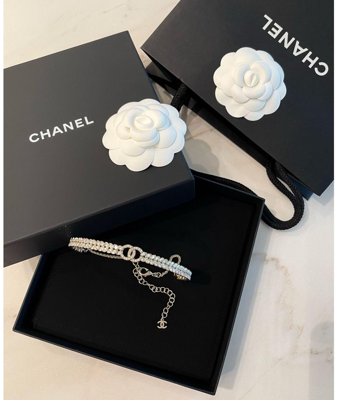 CHANEL Золотое металлическое колье, фото 4