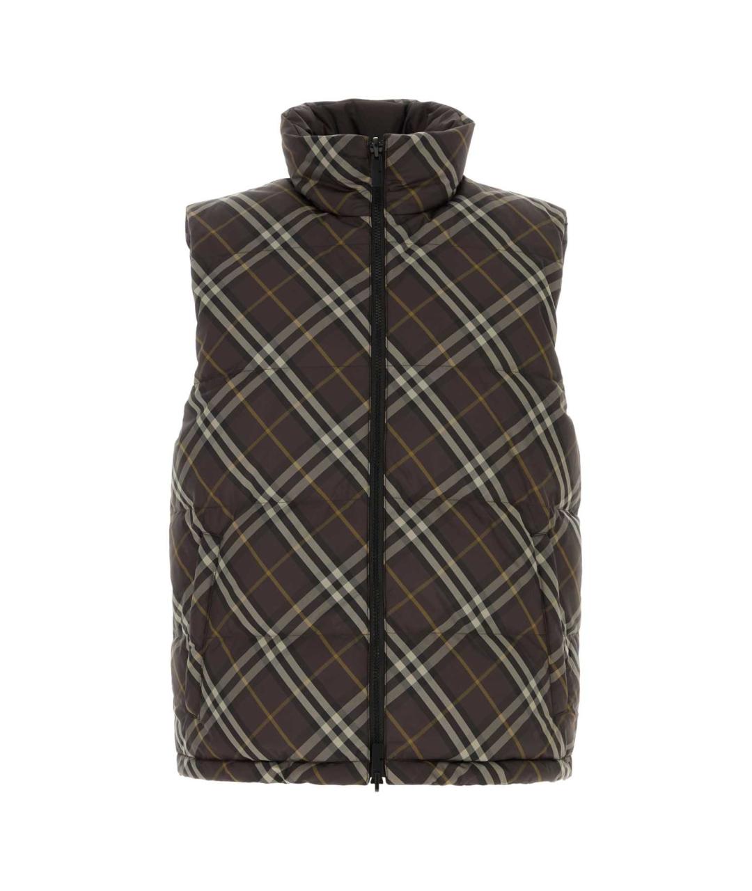 BURBERRY Коричневый полиэстеровый жилет, фото 1