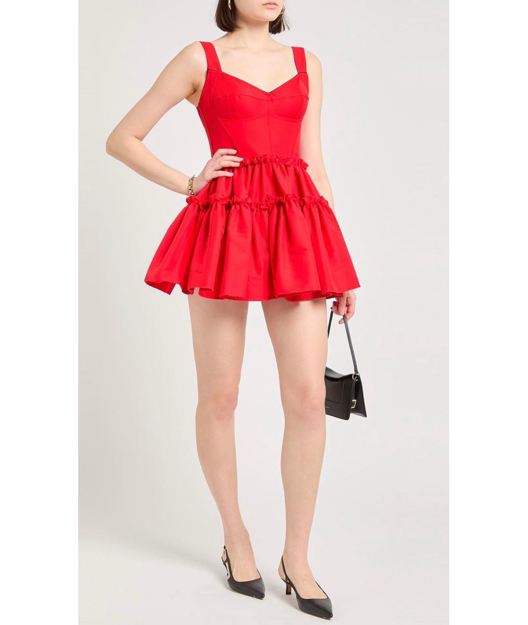 DOLCE&GABBANA Красное коктейльное платье, фото 2