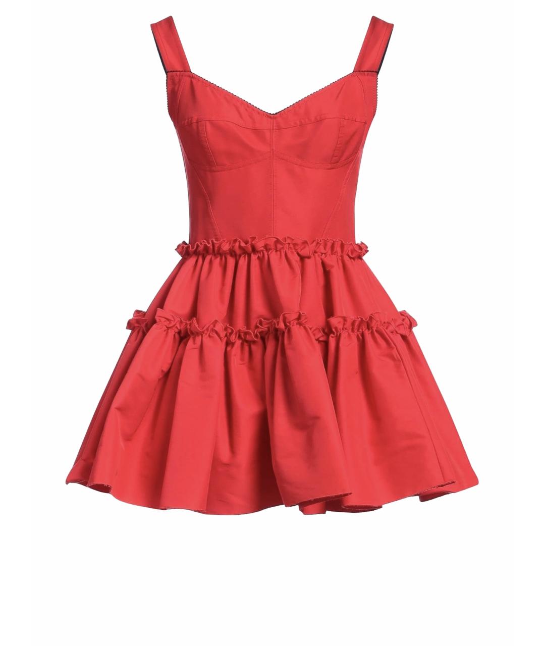 DOLCE&GABBANA Красное коктейльное платье, фото 1