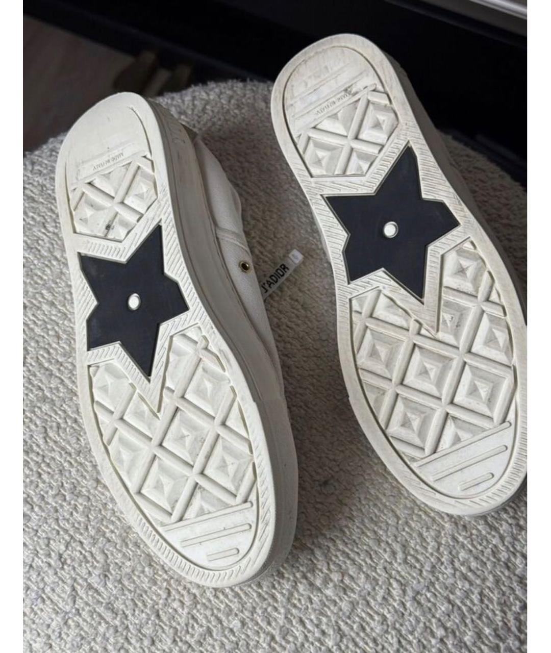 CHRISTIAN DIOR Белые текстильные кеды, фото 5