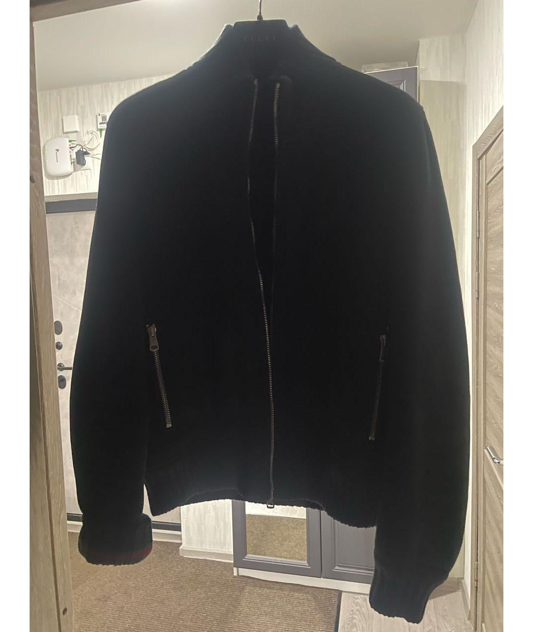 GUCCI Черная замшевая дубленка/шуба, фото 2