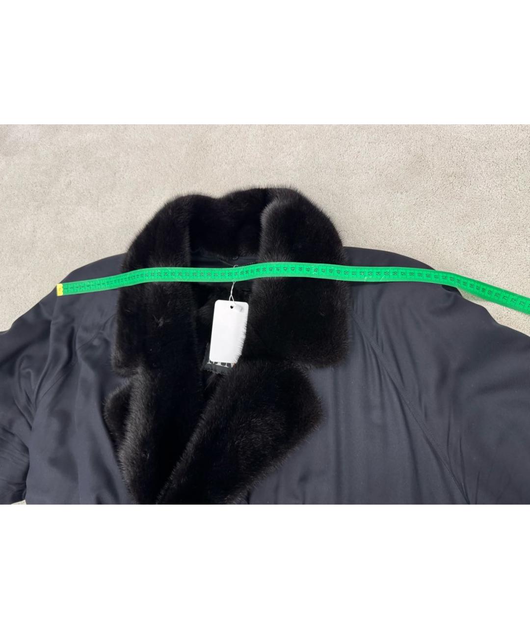 BRIONI Черное меховое пальто, фото 8