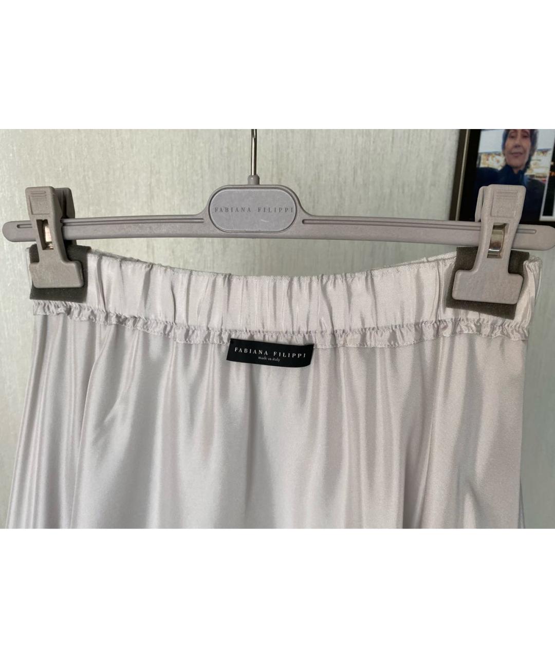 FABIANA FILIPPI Бежевая полиэстеровая юбка миди, фото 3