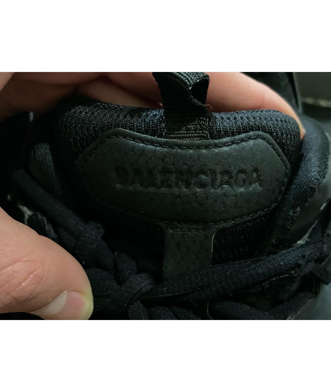 BALENCIAGA Черные низкие кроссовки / кеды, фото 5