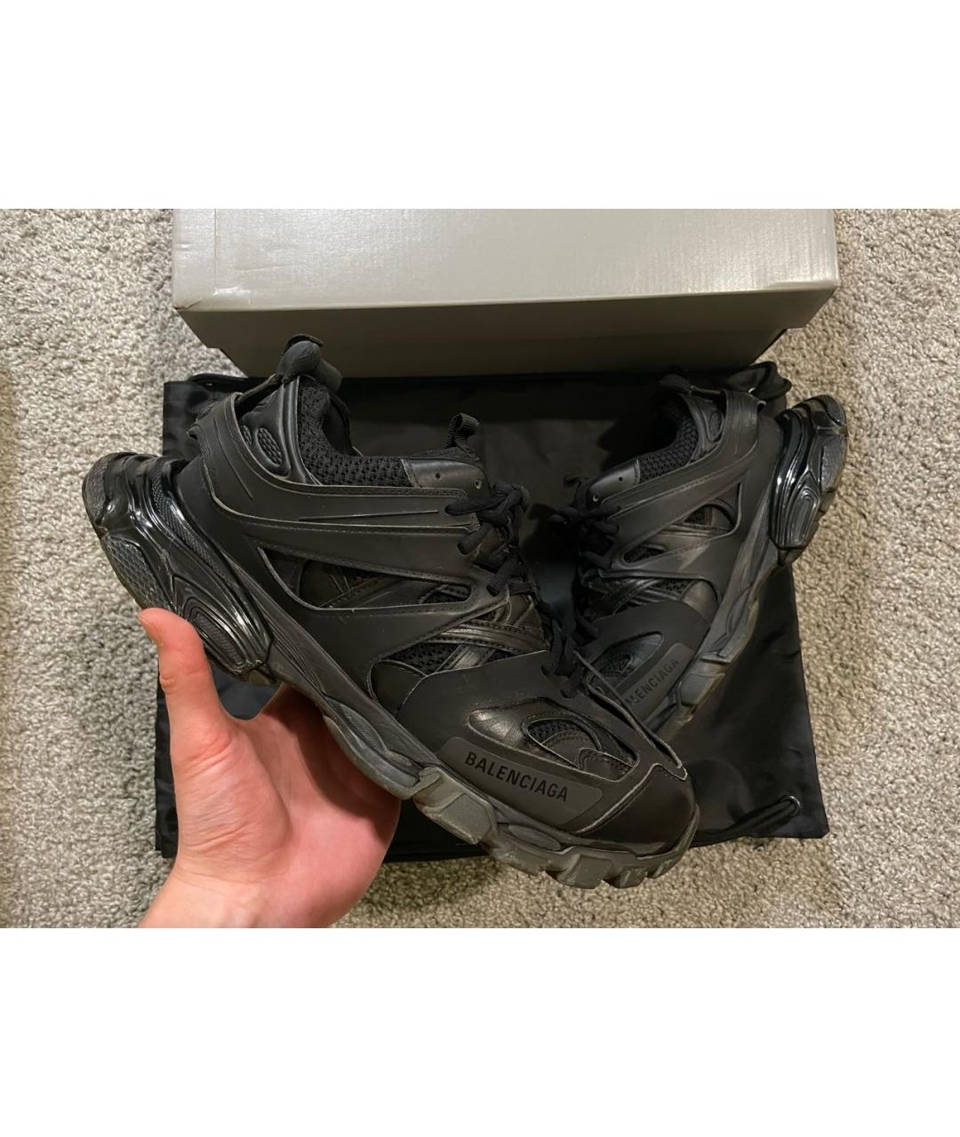 BALENCIAGA Черные низкие кроссовки / кеды, фото 7