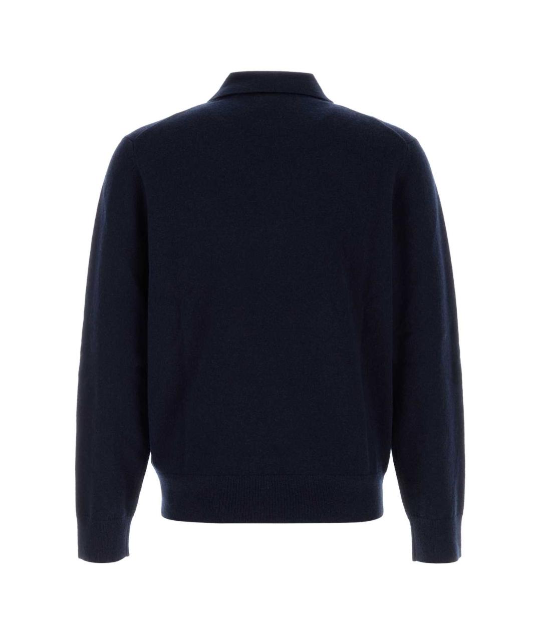 BURBERRY Синее поло с длинным рукавом, фото 2