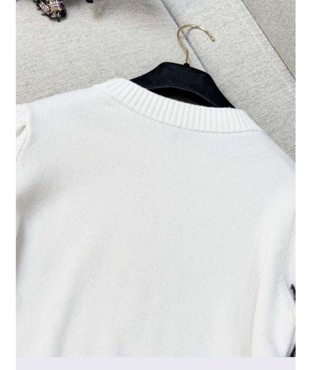 CHANEL Белый кашемировый джемпер / свитер, фото 3