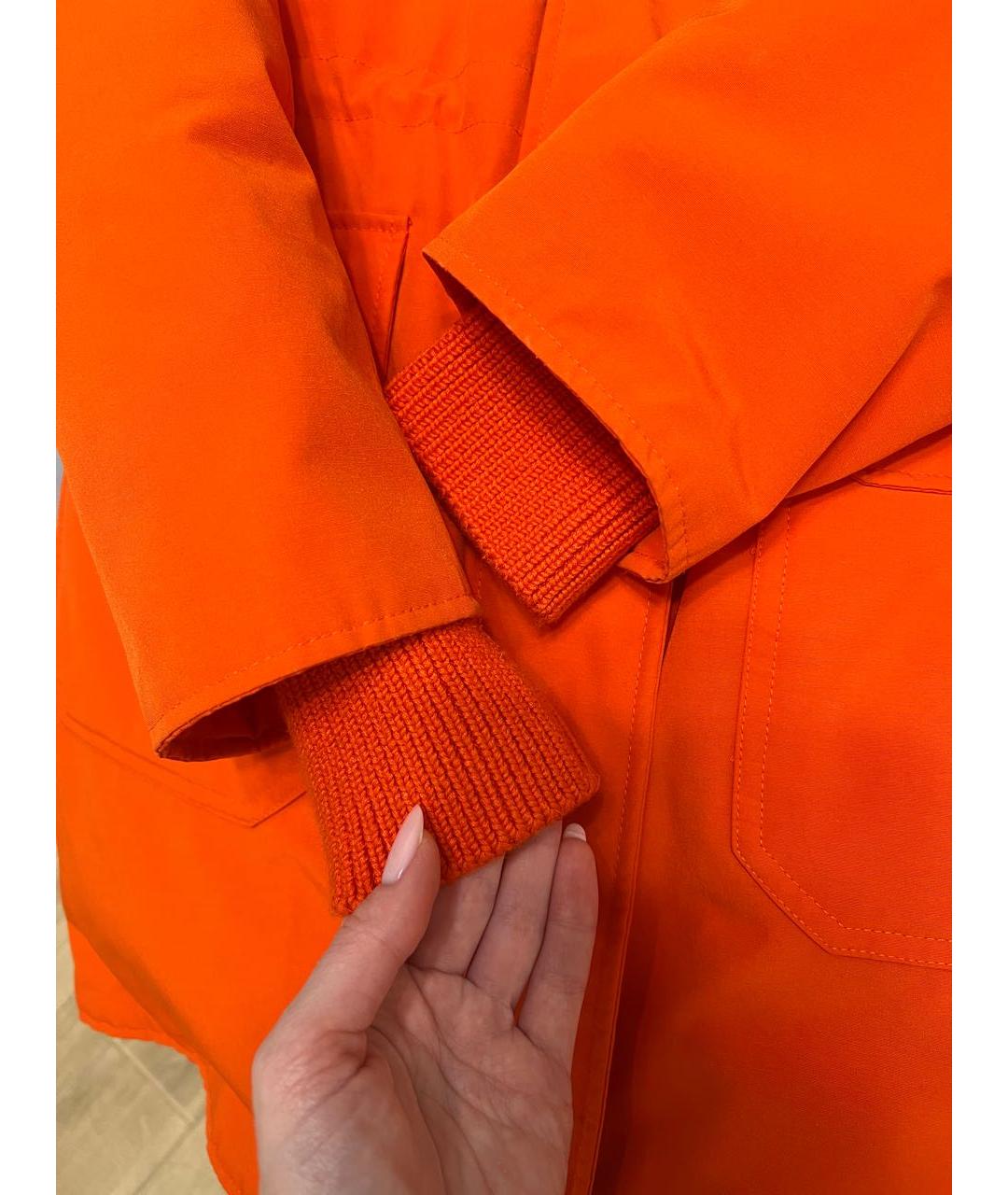 CALVIN KLEIN Оранжевая хлопковая парка, фото 8