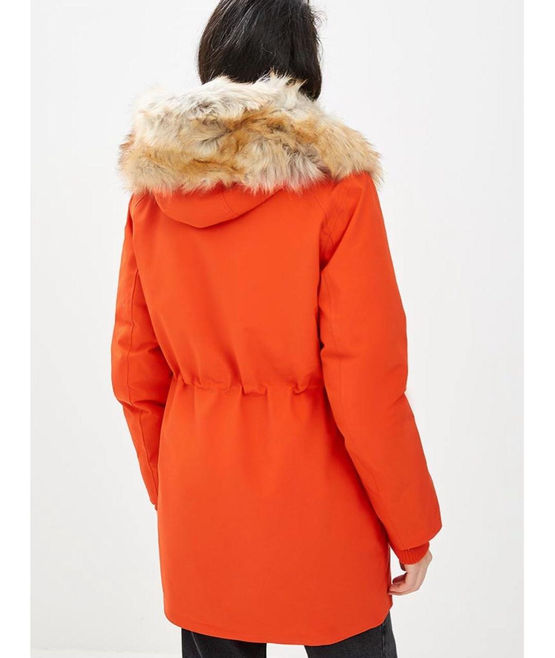 CALVIN KLEIN Оранжевая хлопковая парка, фото 6