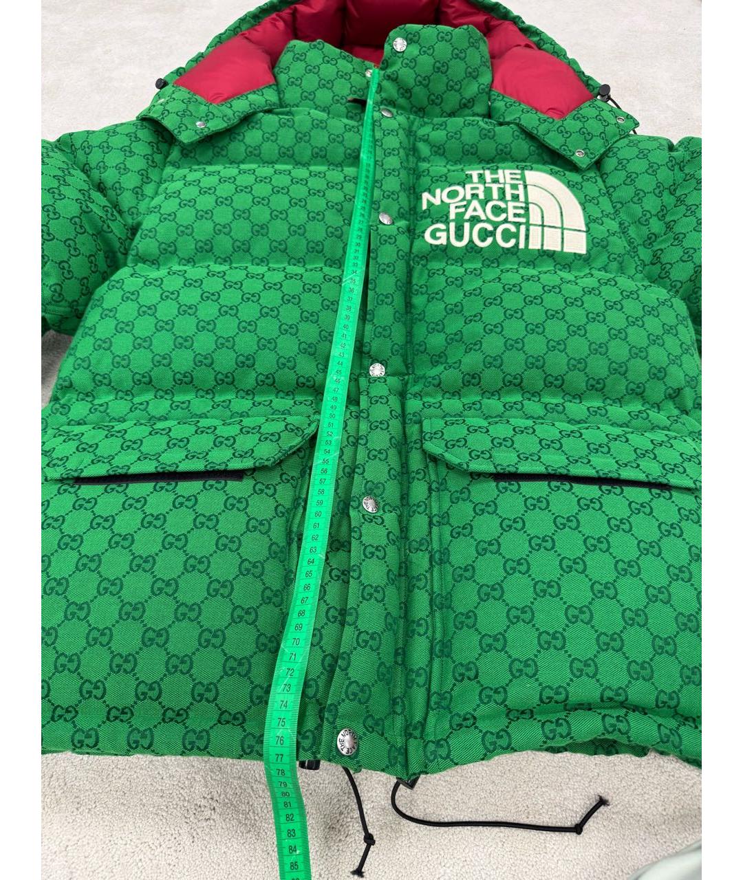 GUCCI Зеленый хлопковый пуховик, фото 7