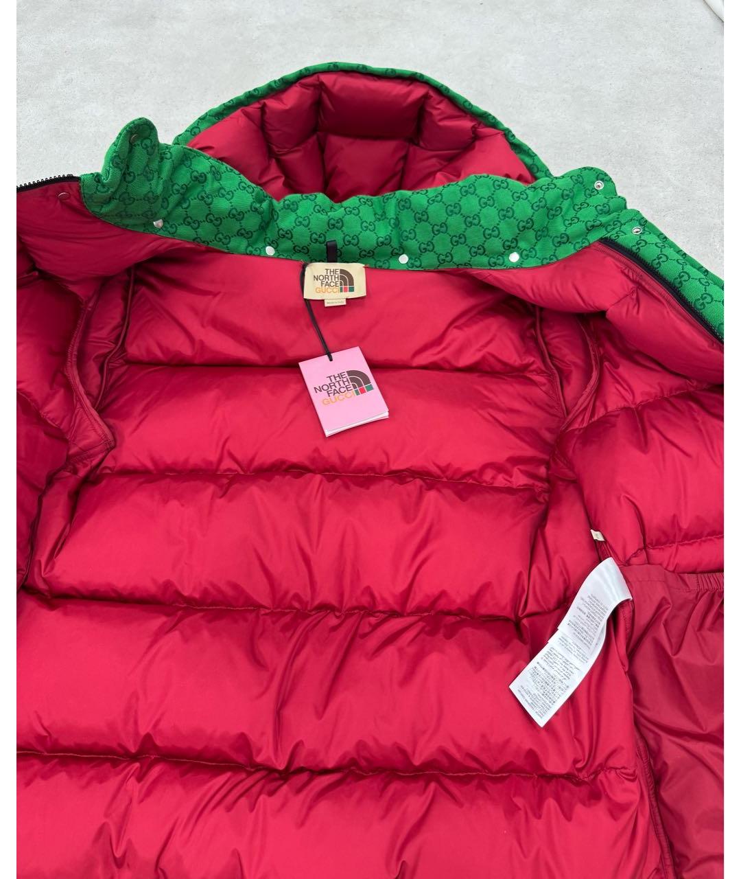GUCCI Зеленый хлопковый пуховик, фото 3