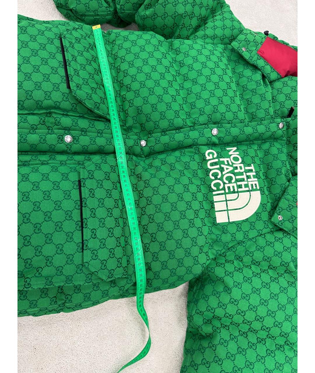 GUCCI Зеленый хлопковый пуховик, фото 6