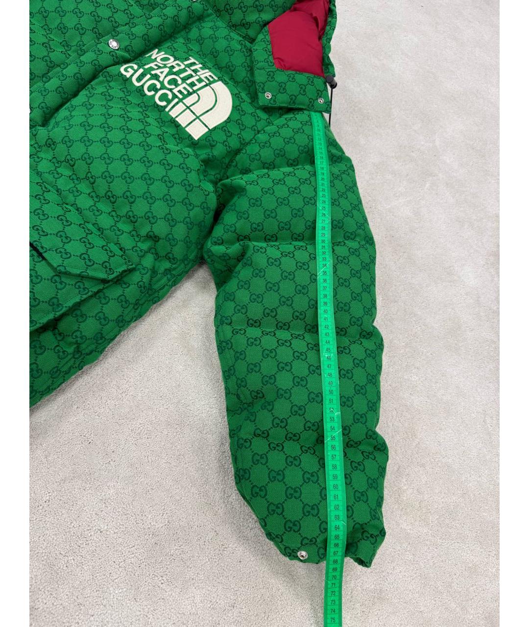 GUCCI Зеленый хлопковый пуховик, фото 8
