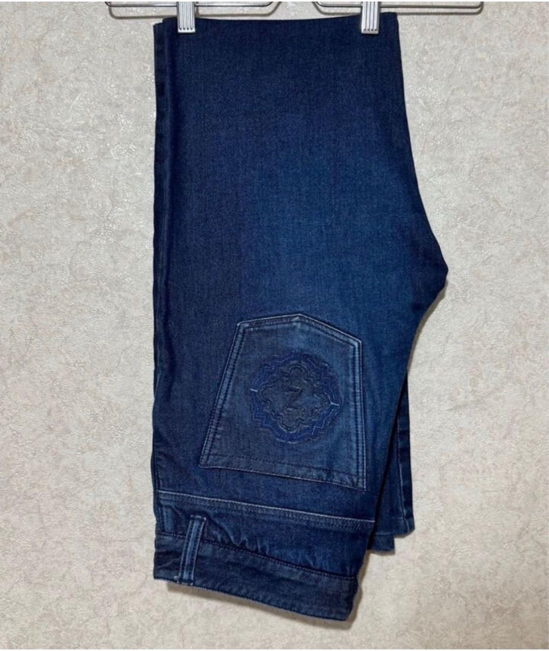 ZILLI Синие повседневные брюки, фото 4