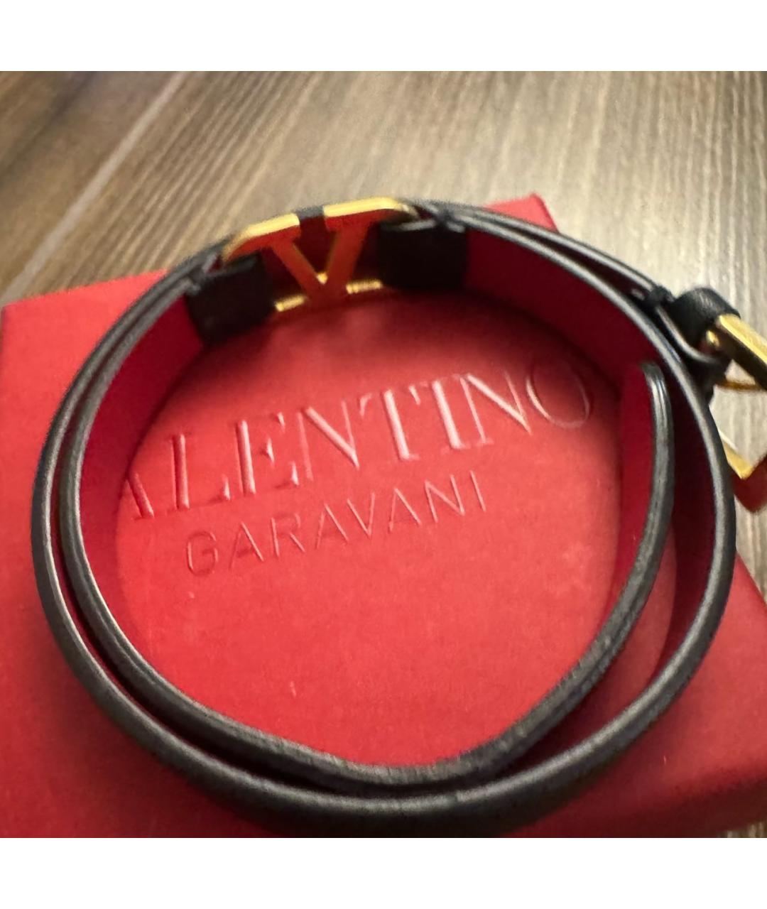 VALENTINO Черный браслет, фото 3