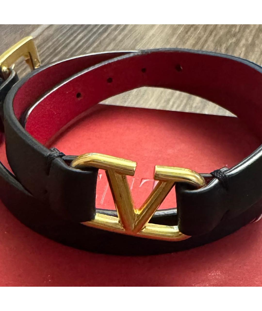 VALENTINO Черный браслет, фото 4