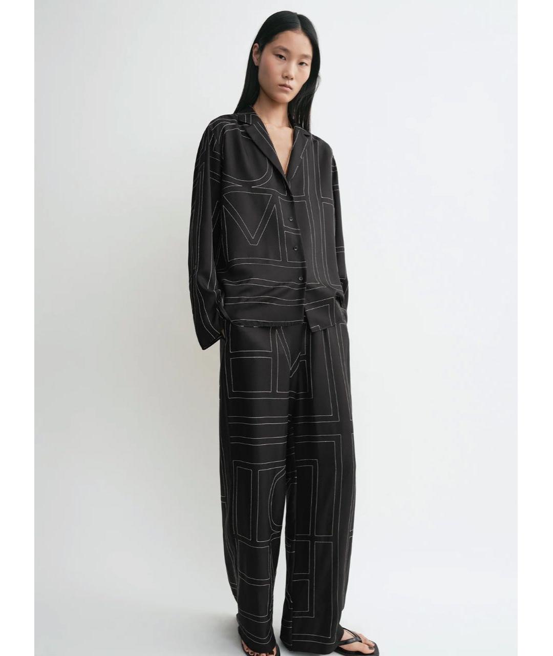 TOTEME Черная шелковая рубашка, фото 4