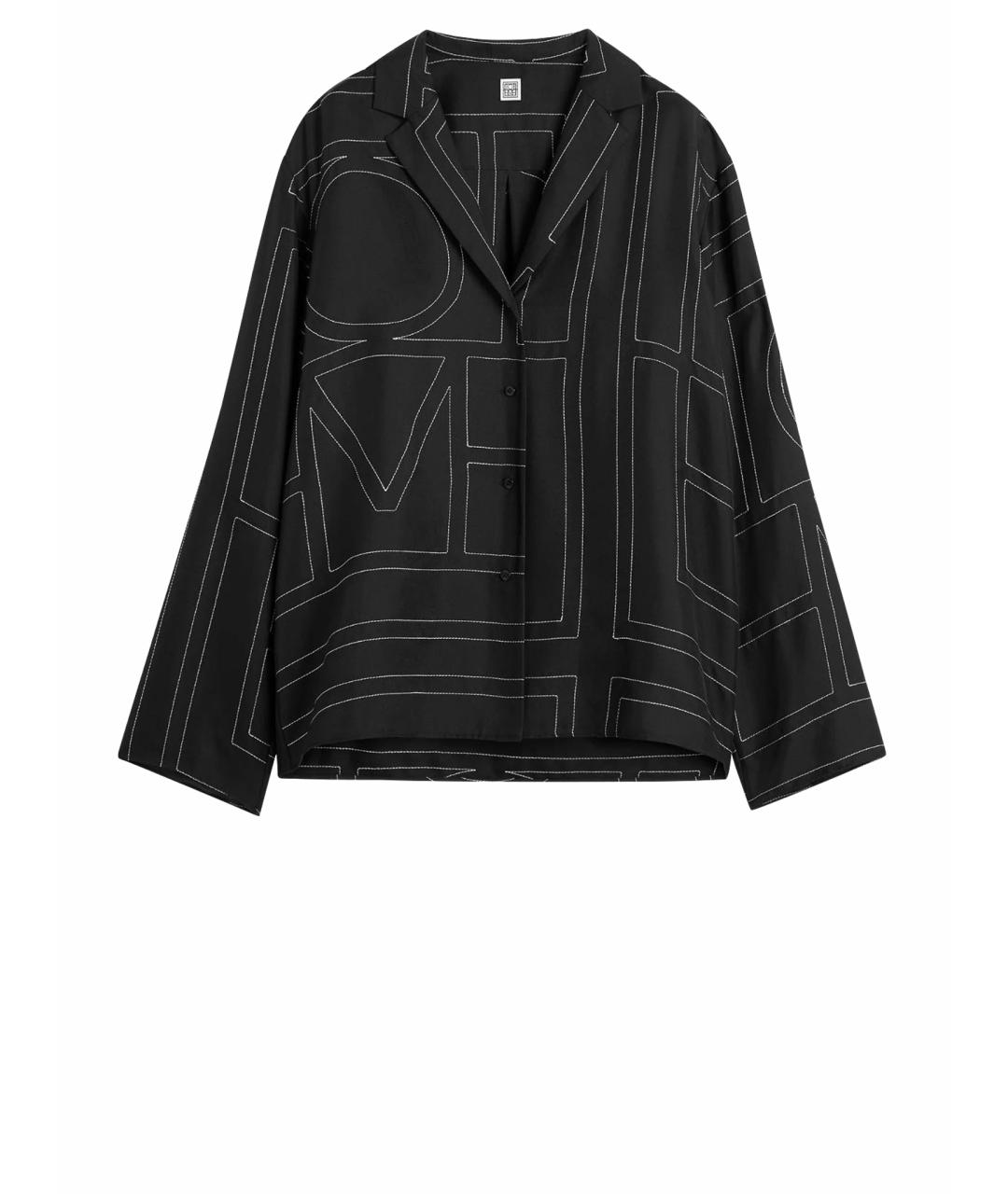 TOTEME Черная шелковая рубашка, фото 5