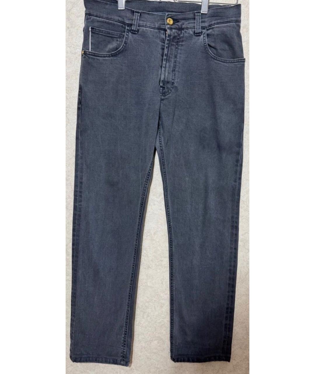 STEFANO RICCI Серые повседневные брюки, фото 5