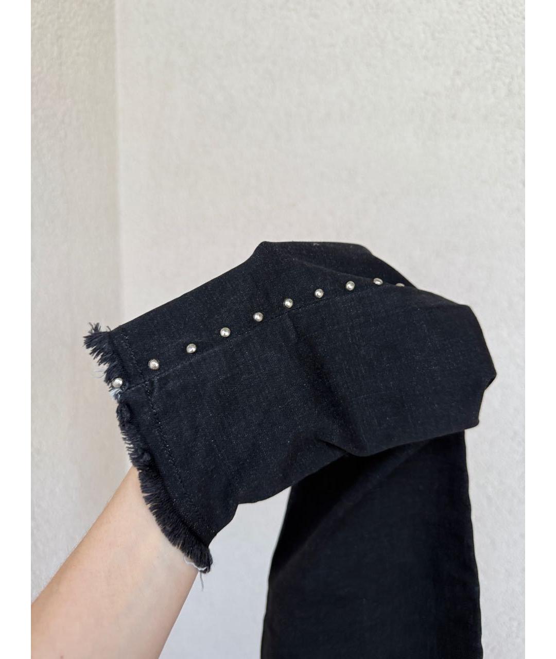 MONNALISA Черные хлопковые детские джинсы, фото 5