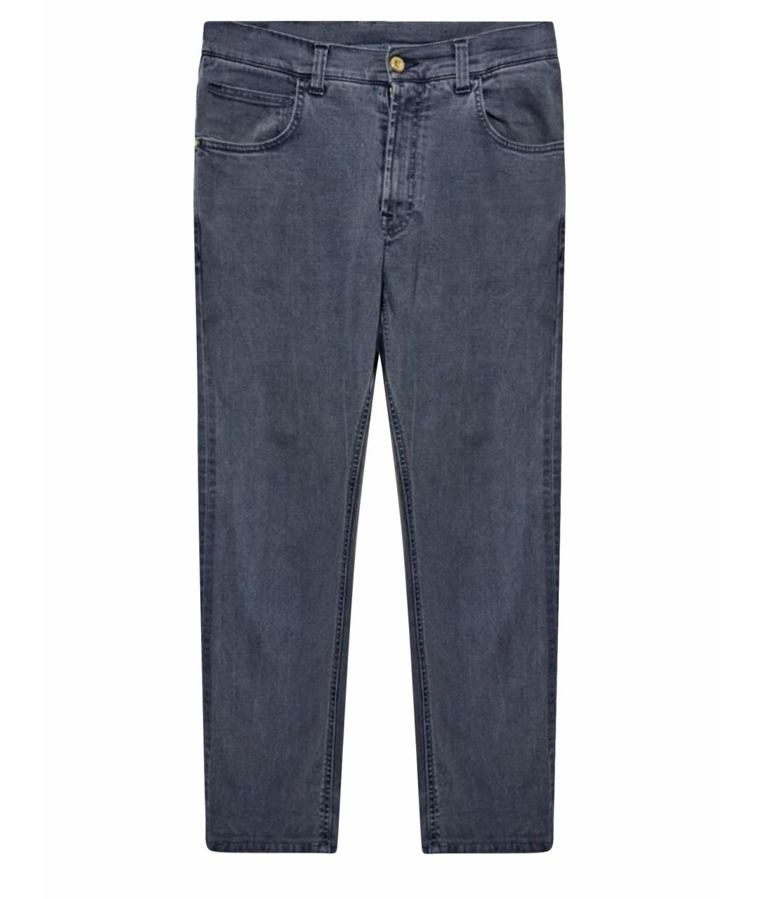 MONNALISA Черные хлопковые детские джинсы, фото 1