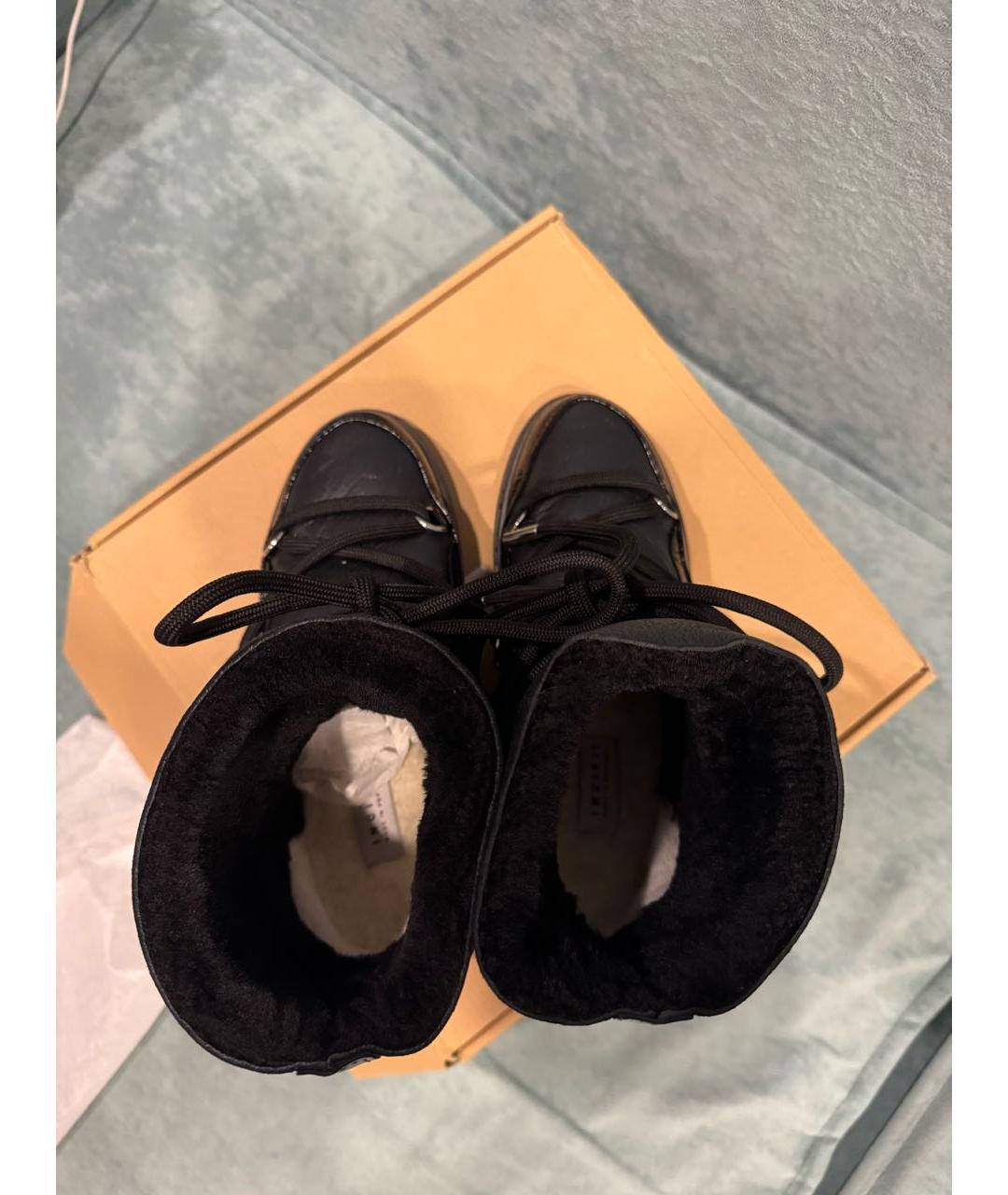 INUIKII Черные кожаные ботинки, фото 3