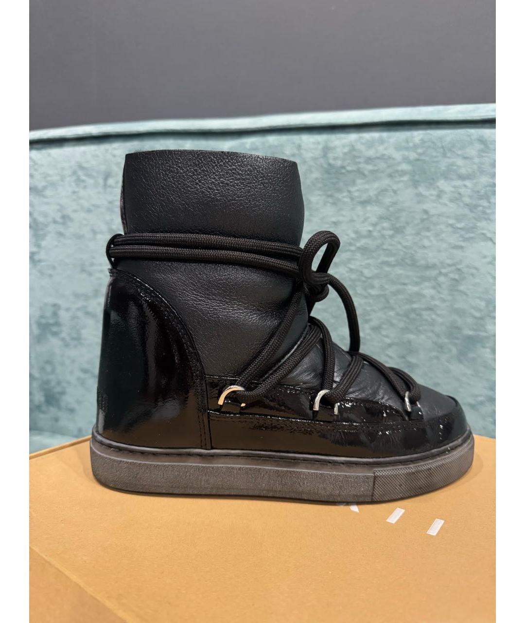 INUIKII Черные кожаные ботинки, фото 5