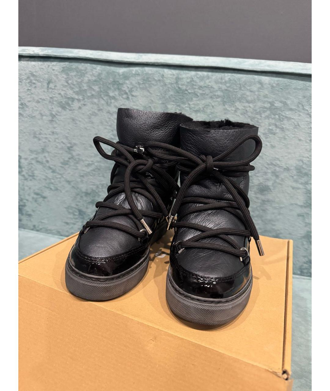 INUIKII Черные кожаные ботинки, фото 2